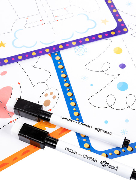 Изображение товара Развивающая игра Десятое королевство Пиши-стирай двумя руками №1 / 05244