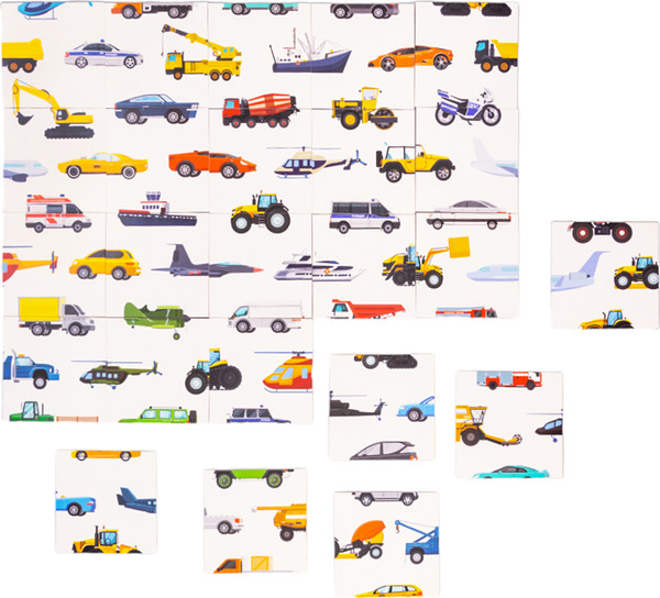 Изображение товара Развивающая игра Десятое королевство Шурум-бурум Найди половинку Транспорт / 05127