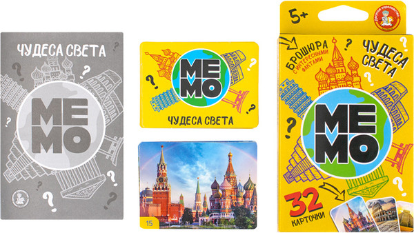 Изображение товара Настольная игра Десятое королевство Мемо Чудеса света / 04985