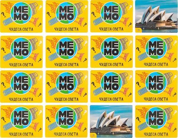 Изображение товара Настольная игра Десятое королевство Мемо Чудеса света / 04985