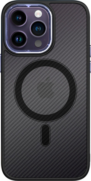 Изображение товара Чехол-накладка Bingo Metal Magnetic Carbon для Apple iPhone 15 (фиолетовый)