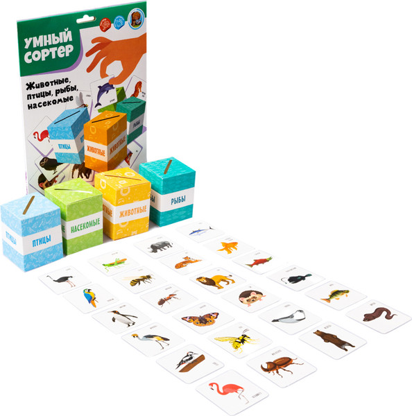 Изображение товара Сортер Десятое королевство Животные, птицы, рыбы, насекомые / 04869