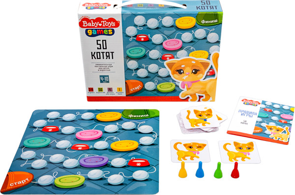 Изображение товара Развивающая игра Baby Toys 50 котят / 05073