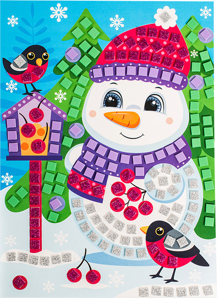 Изображение товара Набор для творчества Десятое королевство Аппликация Снеговик / 05139