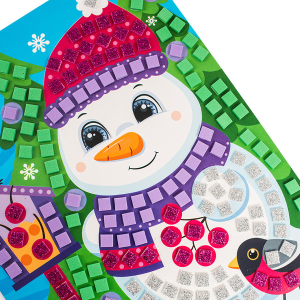 Изображение товара Набор для творчества Десятое королевство Аппликация Снеговик / 05139