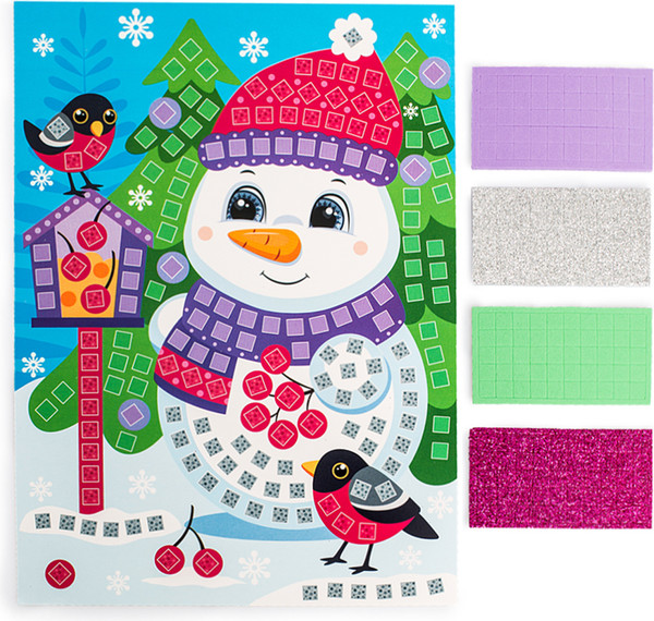 Изображение товара Набор для творчества Десятое королевство Аппликация Снеговик / 05139