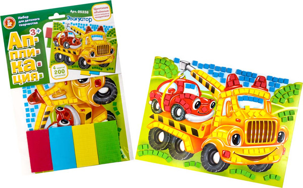 Изображение товара Набор для творчества Десятое королевство Аппликация Эвакуатор / 05336