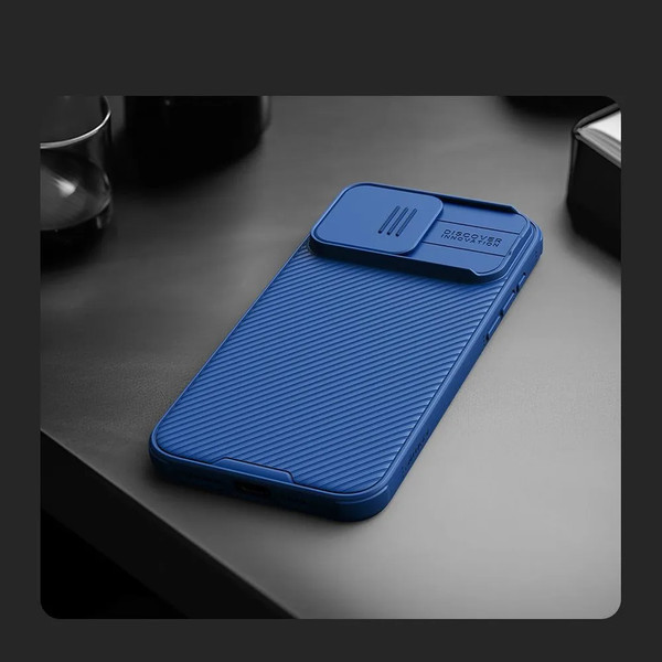 Изображение товара Чехол-накладка Nillkin CamShield Pro для Apple iPhone 15 Pro (синий)