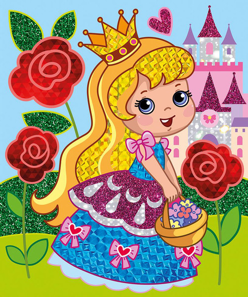 Изображение товара Набор для творчества Десятое королевство Аппликация фольгой Принцесса / 05358