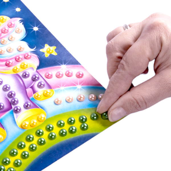 Изображение товара Набор для творчества Десятое королевство Аппликация бусинами Единорожка / 05408