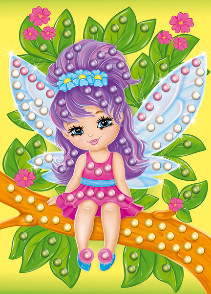 Изображение товара Набор для творчества Десятое королевство Аппликация бусинами Феечка / 05410