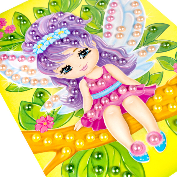 Изображение товара Набор для творчества Десятое королевство Аппликация бусинами Феечка / 05410