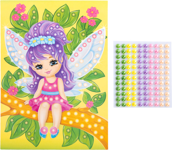 Изображение товара Набор для творчества Десятое королевство Аппликация бусинами Феечка / 05410