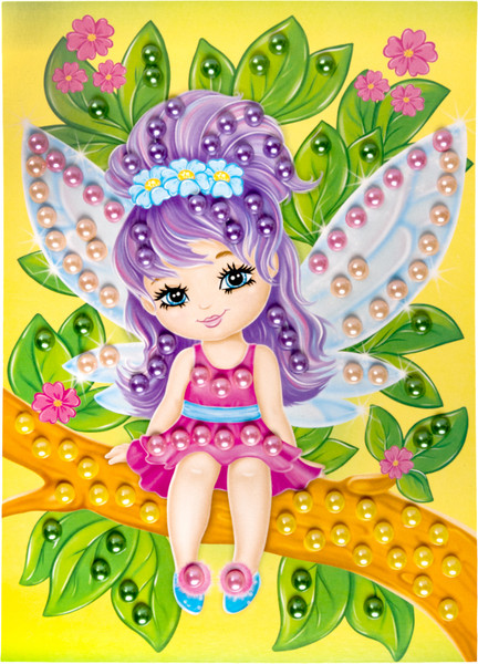 Изображение товара Набор для творчества Десятое королевство Аппликация бусинами Феечка / 05410