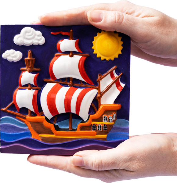 Изображение товара Набор для творчества Десятое королевство Барельеф Корабль / 04843