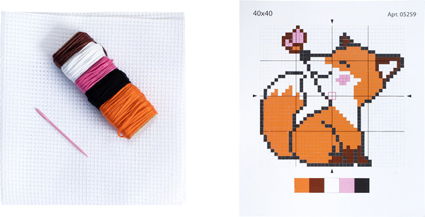 Изображение товара Набор для творчества Десятое королевство Вышивка Лисенок / 05259