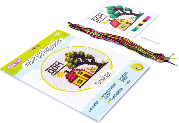 Изображение товара Набор для творчества Десятое королевство Вышивка Милый дом / 04891