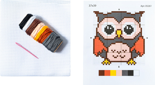 Изображение товара Набор для творчества Десятое королевство Вышивка Совенок / 05261