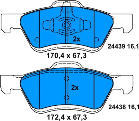 Изображение товара Тормозные колодки ATE 13046072342