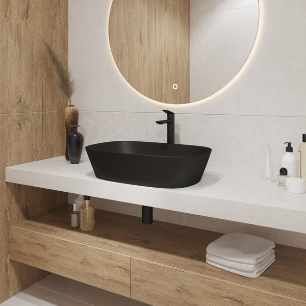 Изображение товара Умывальник Lauter 21393-60-A + клапан 21190G + сифон 21635G золото