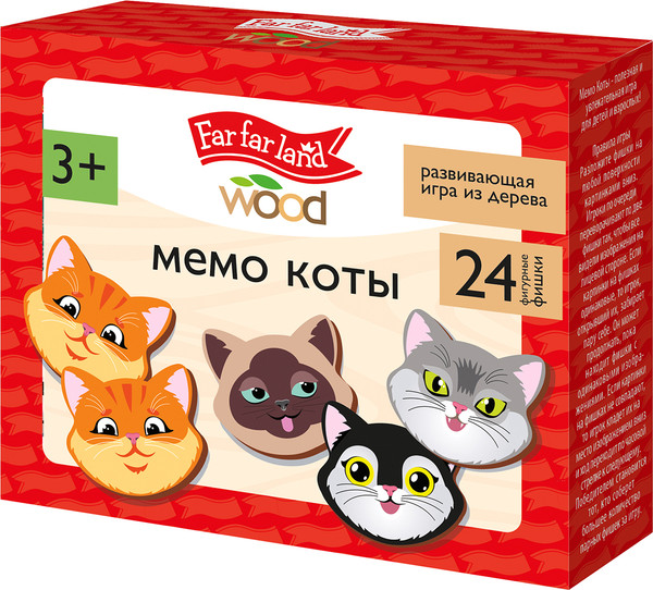 Изображение товара Развивающая игра Десятое королевство Far far land wood Мемо Коты / 05199