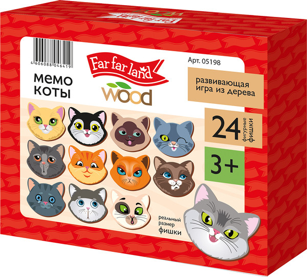 Изображение товара Развивающая игра Десятое королевство Far far land wood Мемо Коты / 05199