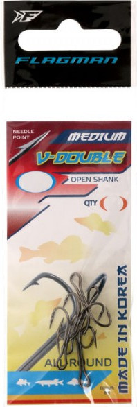 Изображение товара Набор крючков рыболовных Flagman Fishing V-Doble / FVD-08
