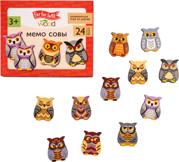 Изображение товара Развивающая игра Десятое королевство Far far land wood Мемо Совы / 05200