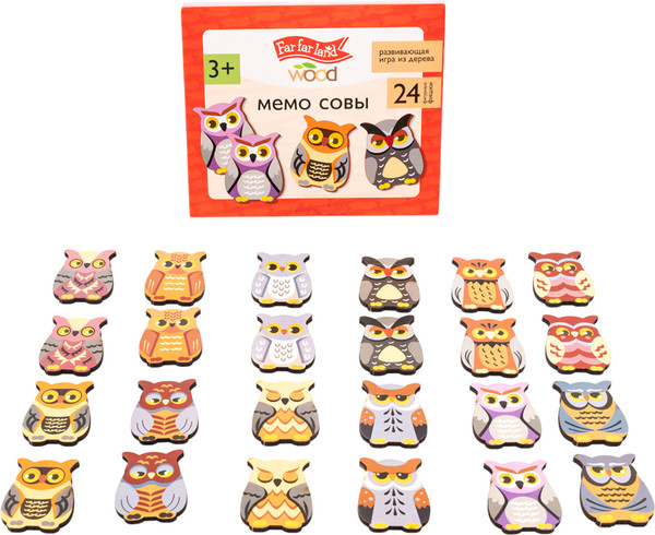 Изображение товара Развивающая игра Десятое королевство Far far land wood Мемо Совы / 05200