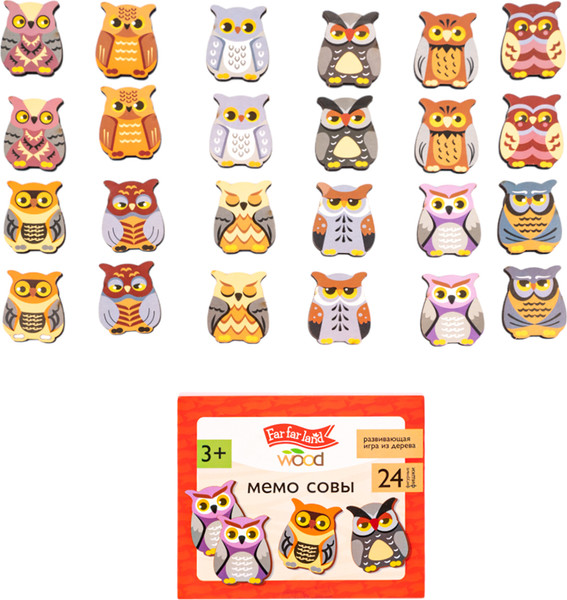 Изображение товара Развивающая игра Десятое королевство Far far land wood Мемо Совы / 05200