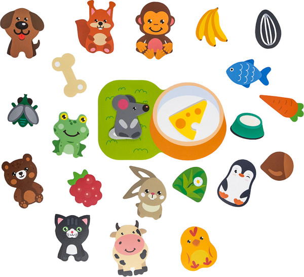 Изображение товара Развивающий игровой набор Десятое королевство Пластик на липучках Кто что ест? / 05229