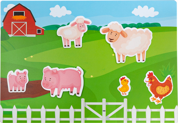 Изображение товара Развивающий игровой набор Десятое королевство Пластик на липучках Мама и малыш / 05198