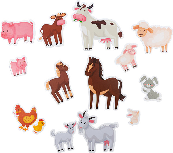 Изображение товара Развивающий игровой набор Десятое королевство Пластик на липучках Мама и малыш / 05198