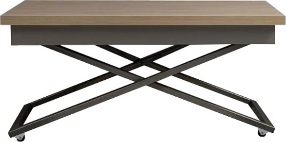 Изображение товара Стол-трансформер Levmar Apollo D68/S59 (дуб шамони светлый/серебро)