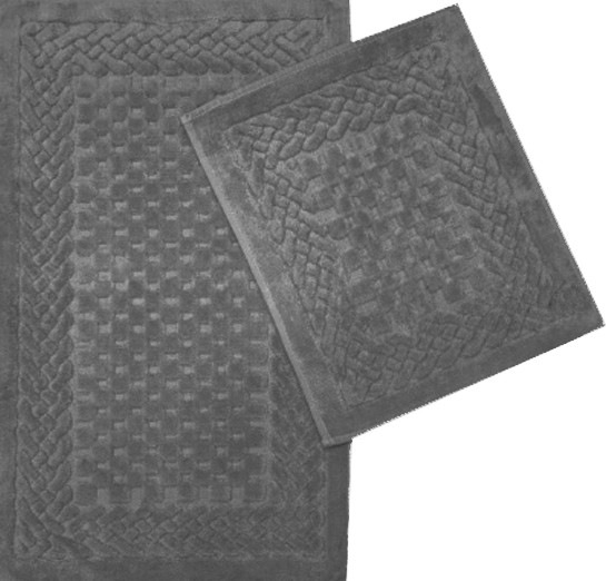 Изображение товара Набор ковриков для ванной и туалета Karven Zerguven / KV 111 (Koyu Gri/темно-серый)