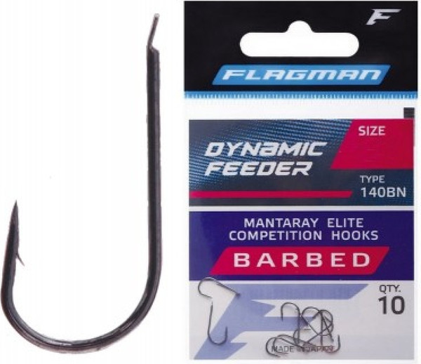 Изображение товара Набор крючков рыболовных Flagman Fishing Dynamic Feeder №12 / 140BN-12 (10шт)
