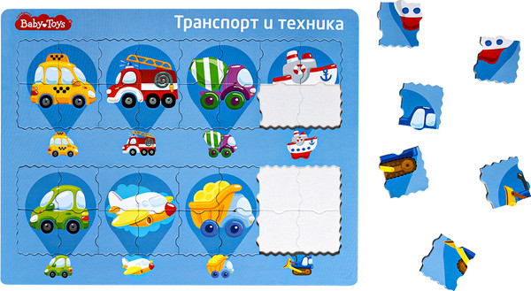 Изображение товара Развивающая игра Десятое королевство Транспорт и техника планшетный / 05234