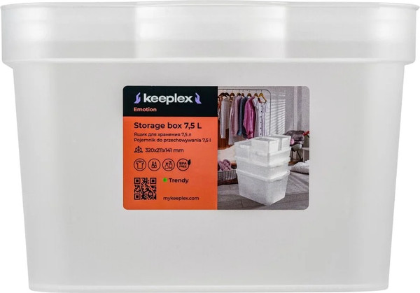 Изображение товара Ящик для хранения Keeplex Trendy / KL350311000 (матовый кристалл)