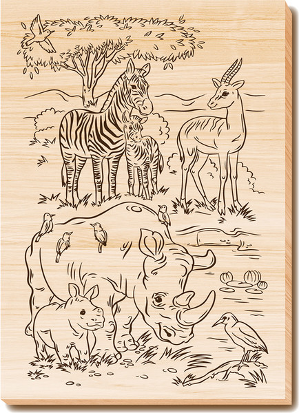 Изображение товара Доска для выжигания Десятое королевство Африка / 05017