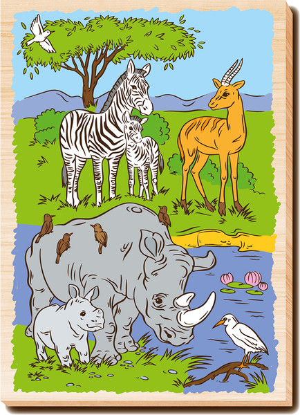 Изображение товара Доска для выжигания Десятое королевство Африка / 05017