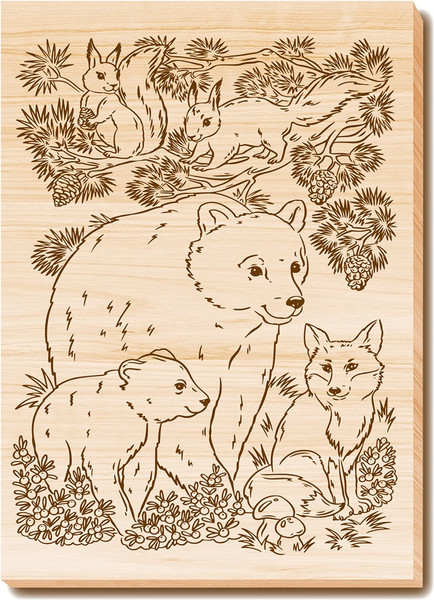 Изображение товара Доска для выжигания Десятое королевство В лесу / 05013