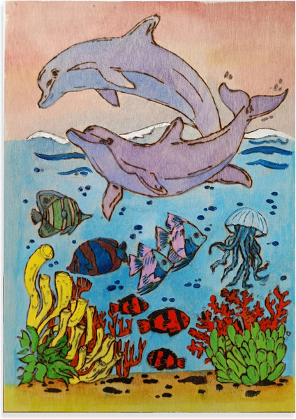 Изображение товара Доска для выжигания Десятое королевство Дельфины / 05016