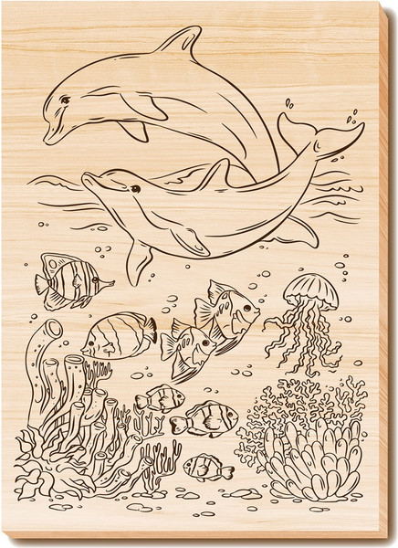 Изображение товара Доска для выжигания Десятое королевство Дельфины / 05016