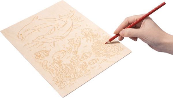 Изображение товара Доска для выжигания Десятое королевство Дельфины / 05016