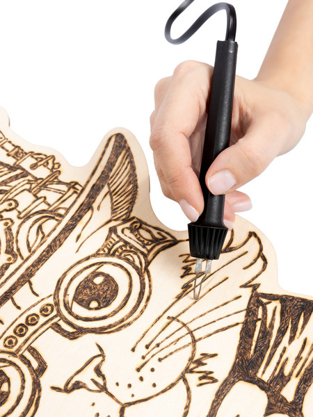 Изображение товара Доска для выжигания Десятое королевство Кот / 05569