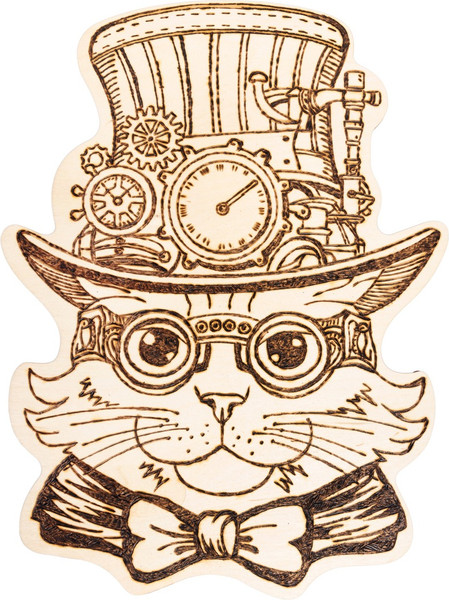 Изображение товара Доска для выжигания Десятое королевство Кот / 05569