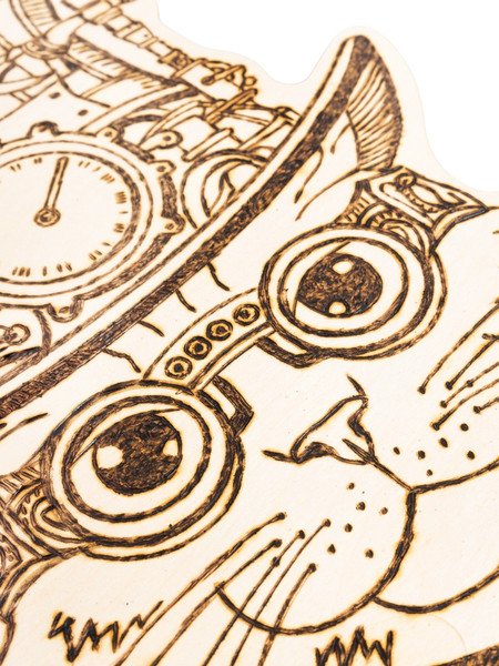 Изображение товара Доска для выжигания Десятое королевство Кот / 05569