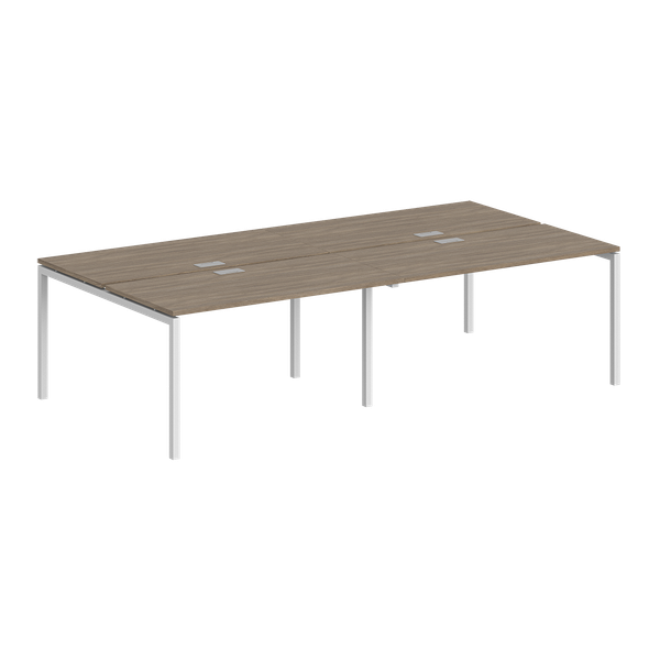 Изображение товара Комплект письменных столов Norden SG.252.OD.44.WH (белый/дуб темный)