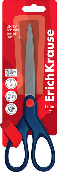 Изображение товара Ножницы канцелярские Erich Krause Unity / 60845 (синий)