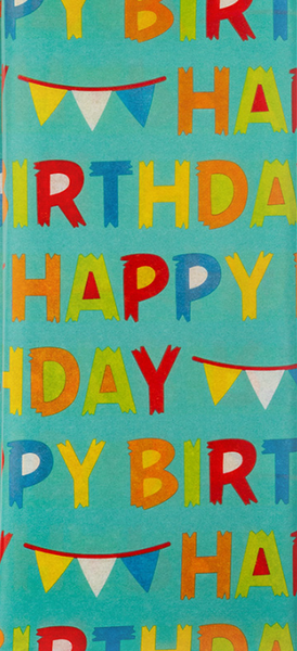 Изображение товара Набор бумаги для оформления подарков Erich Krause Decor. Happy Birthday / 62177